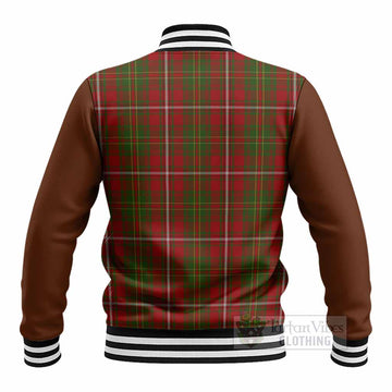 Hay Tartan Accent Baseball Jacket with Family Crest