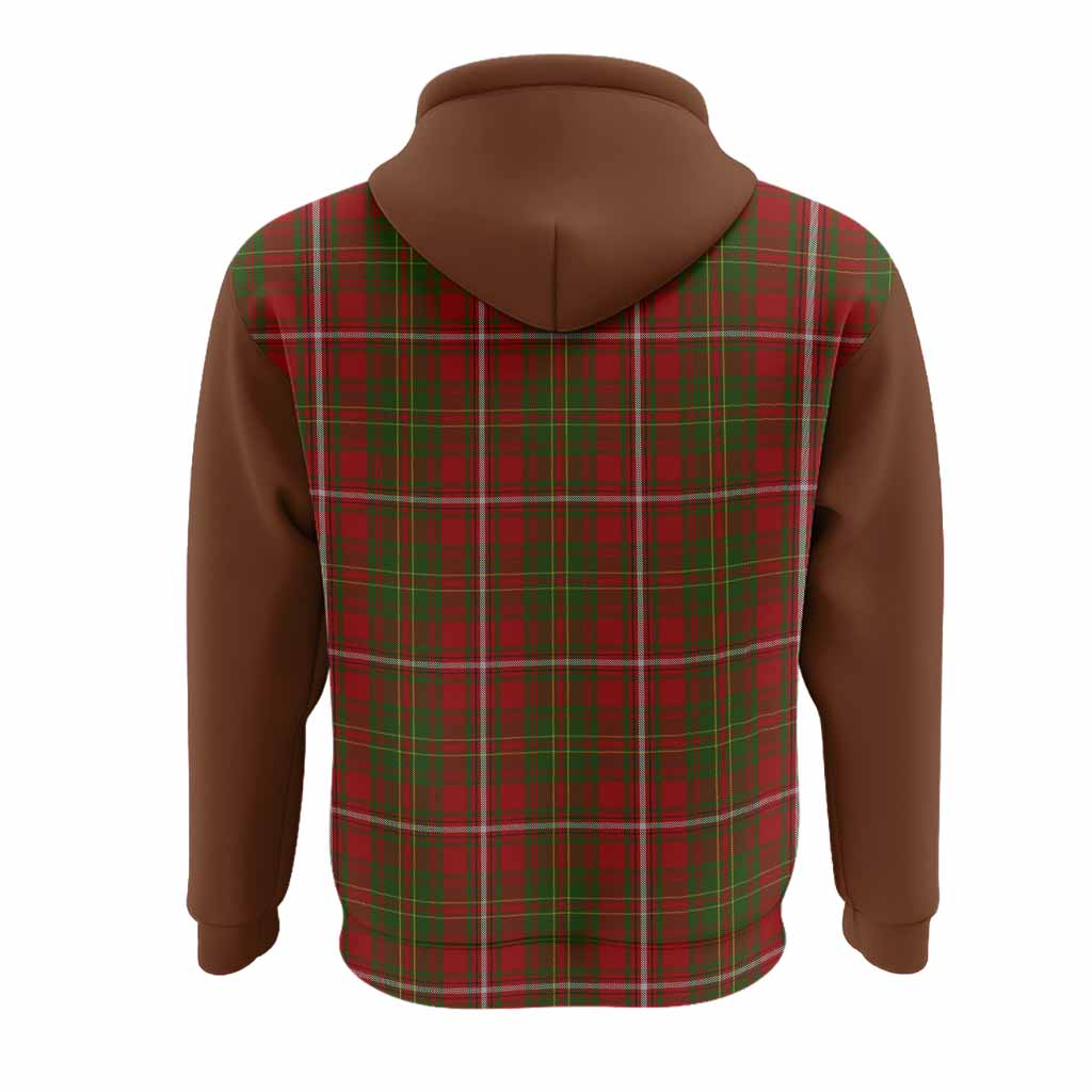 Hay Tartan Accent Hoodie with Family Crest