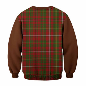 Hay Tartan Accent Sweatshirt with Family Crest