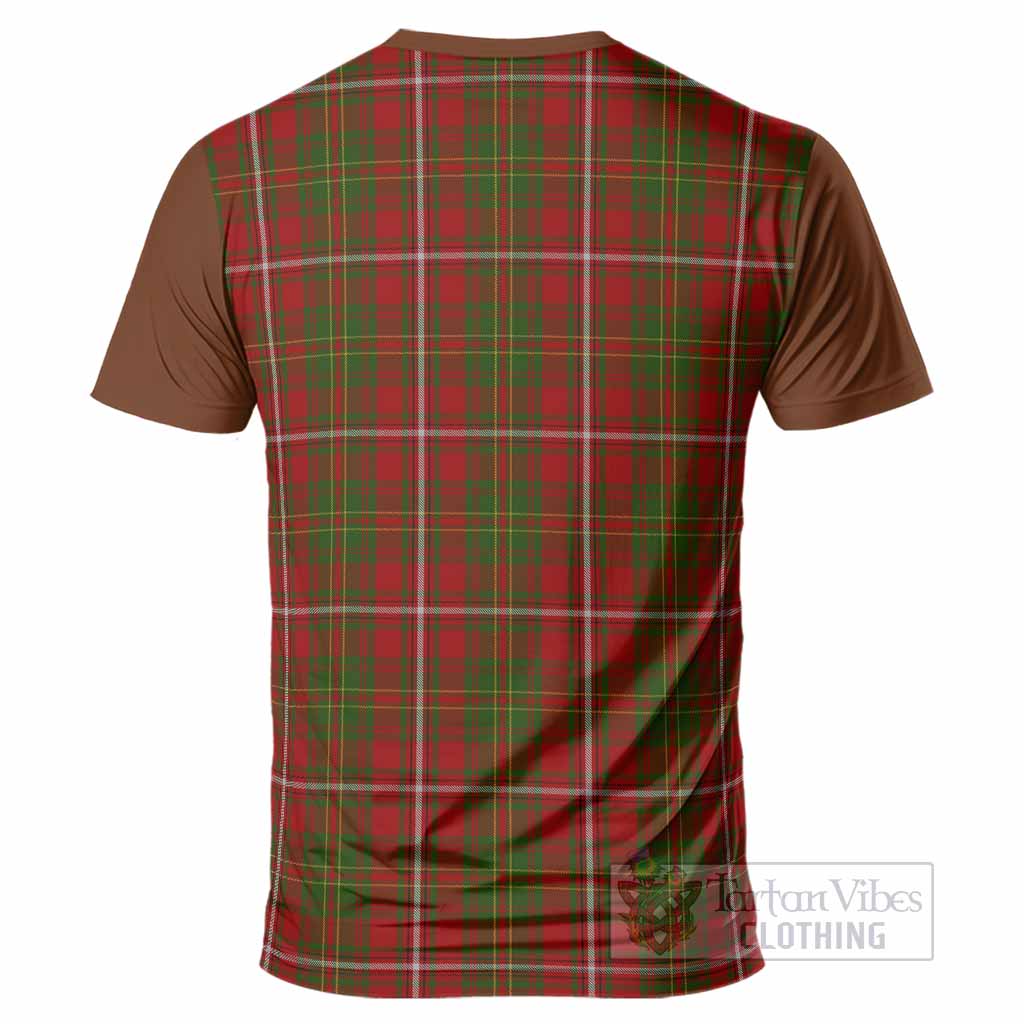 Hay Tartan Accent T-Shirt with Family Crest