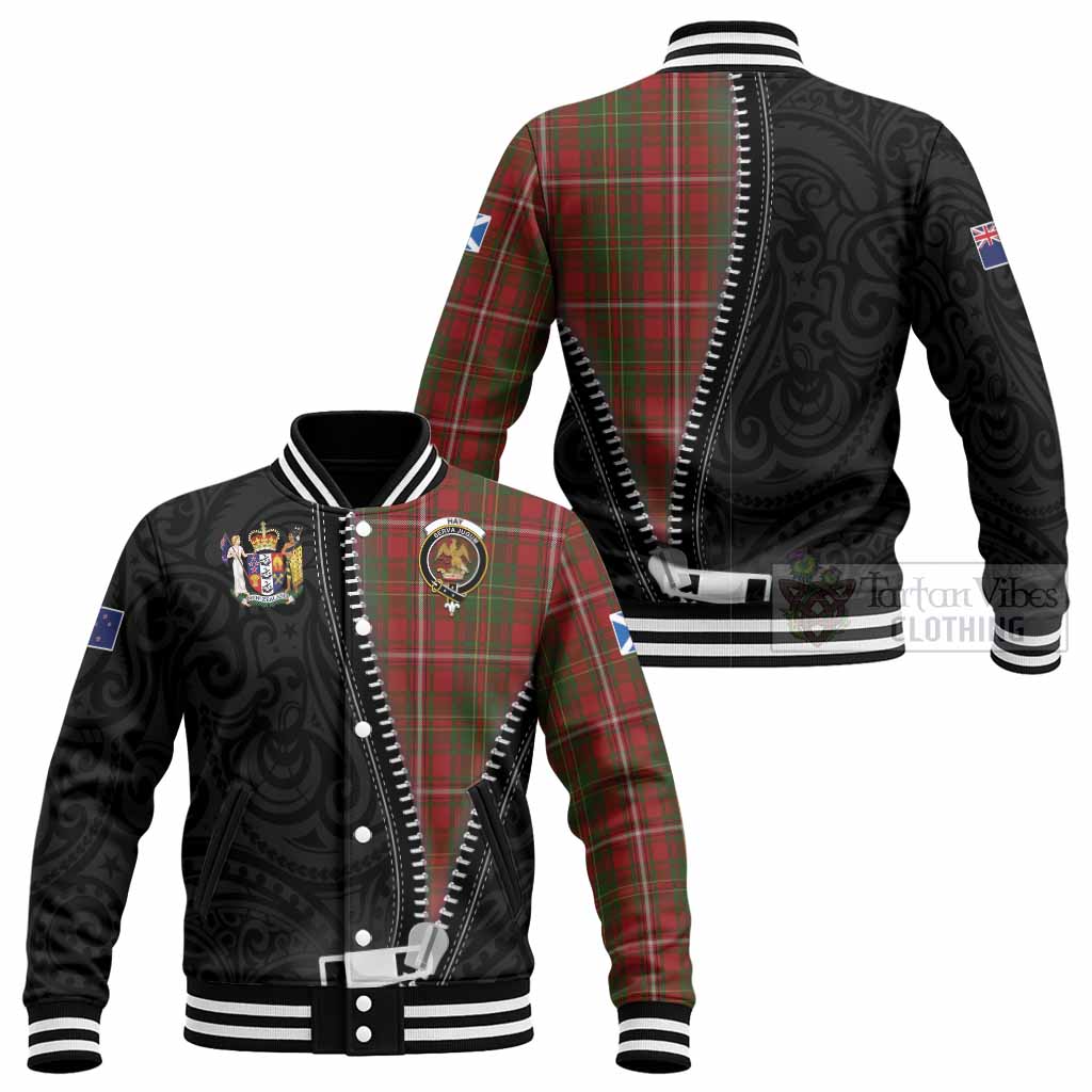 Hay Tartan Baseball Jacket New Zealand Pattern Unique Zipper Stylized