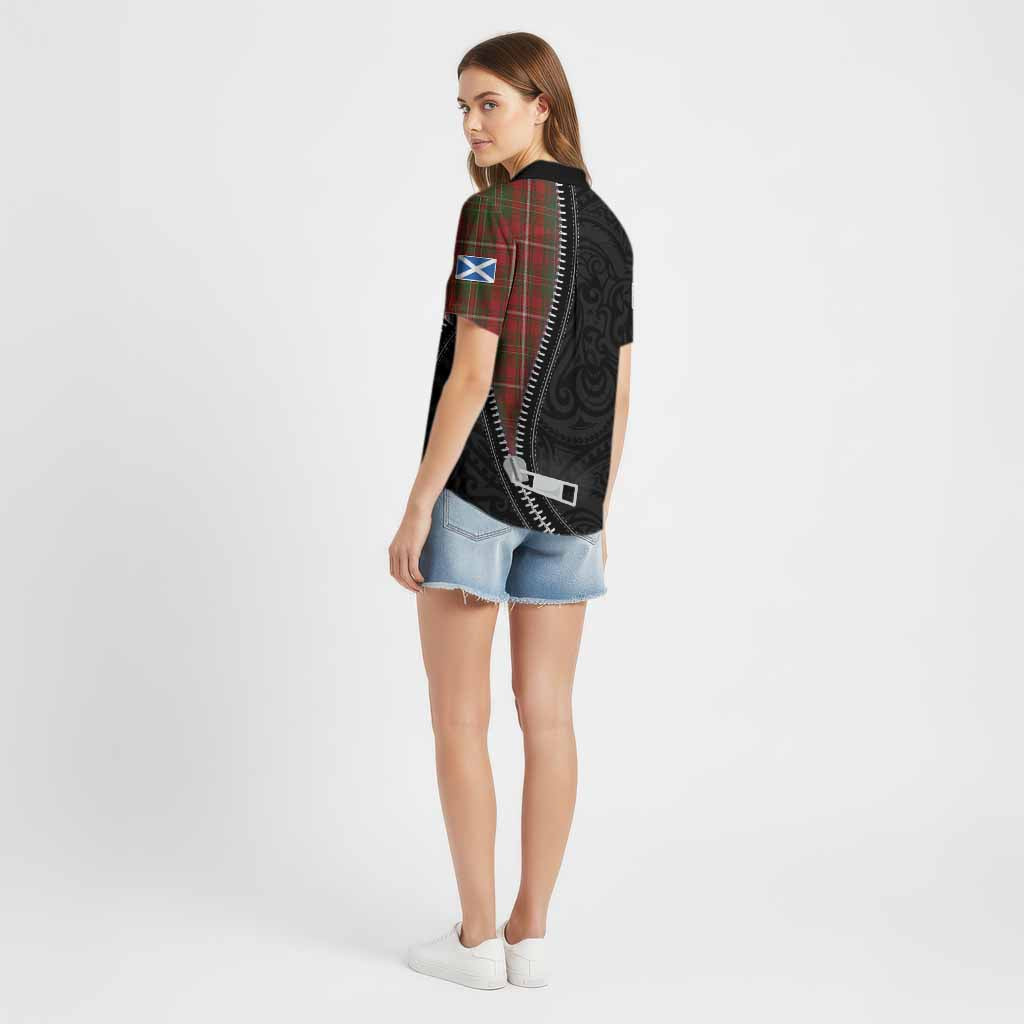 Hay Tartan Cotton Hawaiian Shirt New Zealand Pattern Unique Zipper Stylized