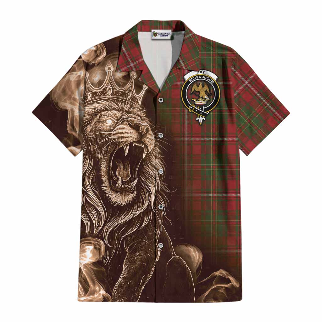 Hay Tartan Cotton Hawaiian Shirt Roaring Lion Heritage
