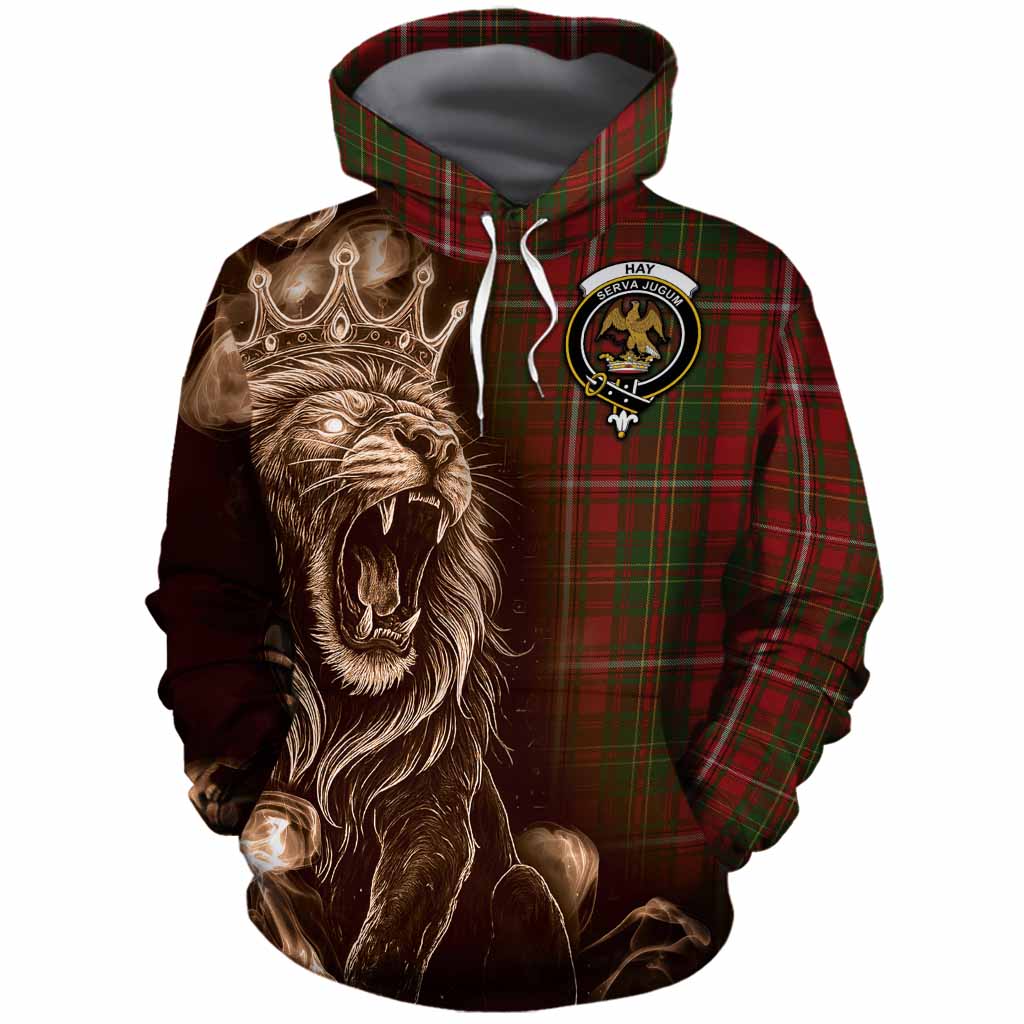 Hay Tartan Cotton Hoodie Roaring Lion Heritage
