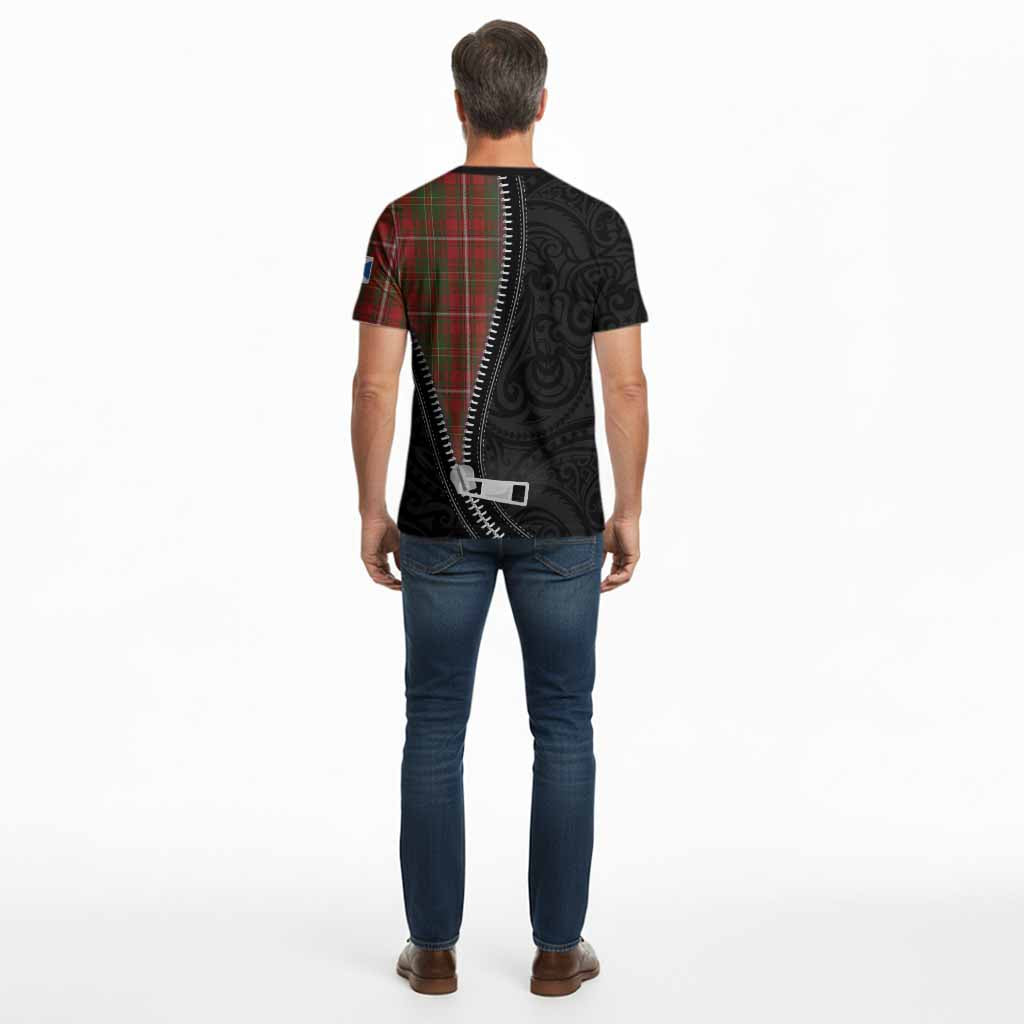 Hay Tartan Cotton T-shirt New Zealand Pattern Unique Zipper Stylized