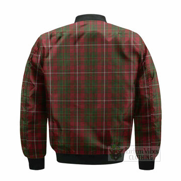 Hay Tartan Crest Bomber Jacket Ferocious Lion Style