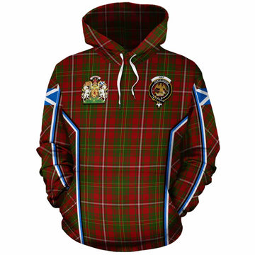 Hay Tartan Crest Cotton Hoodie Scotland Coat of Arm Flag Style