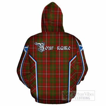 Hay Tartan Crest Cotton Hoodie Scotland Coat of Arm Flag Style