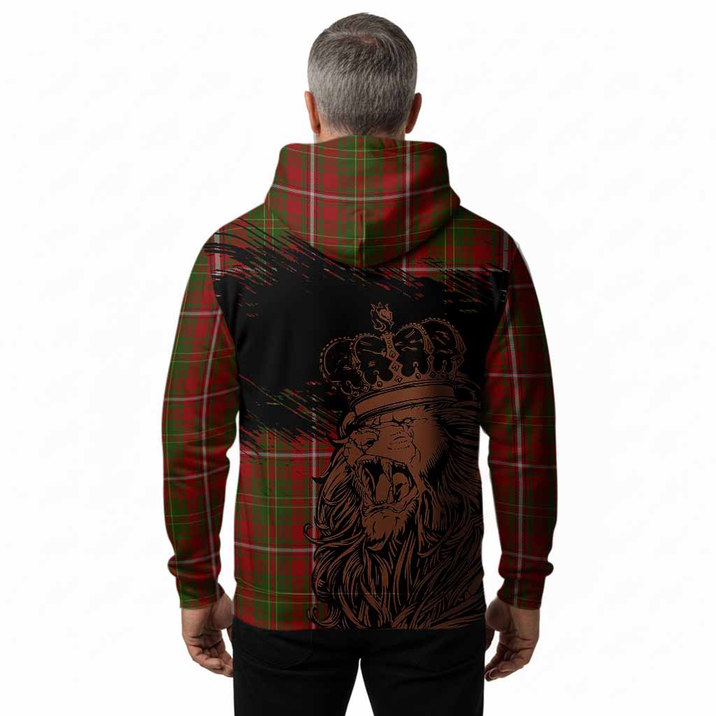 Hay Tartan Crest Hoodie Crowned Lion Heritage Style