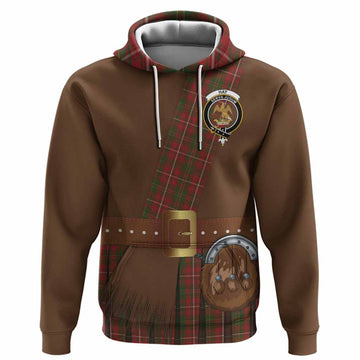 Hay Tartan Crest Hoodie Kilt Costume Style