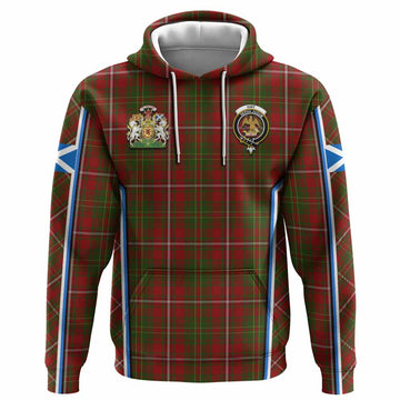 Hay Tartan Crest Hoodie Scotland Coat of Arm Flag Style