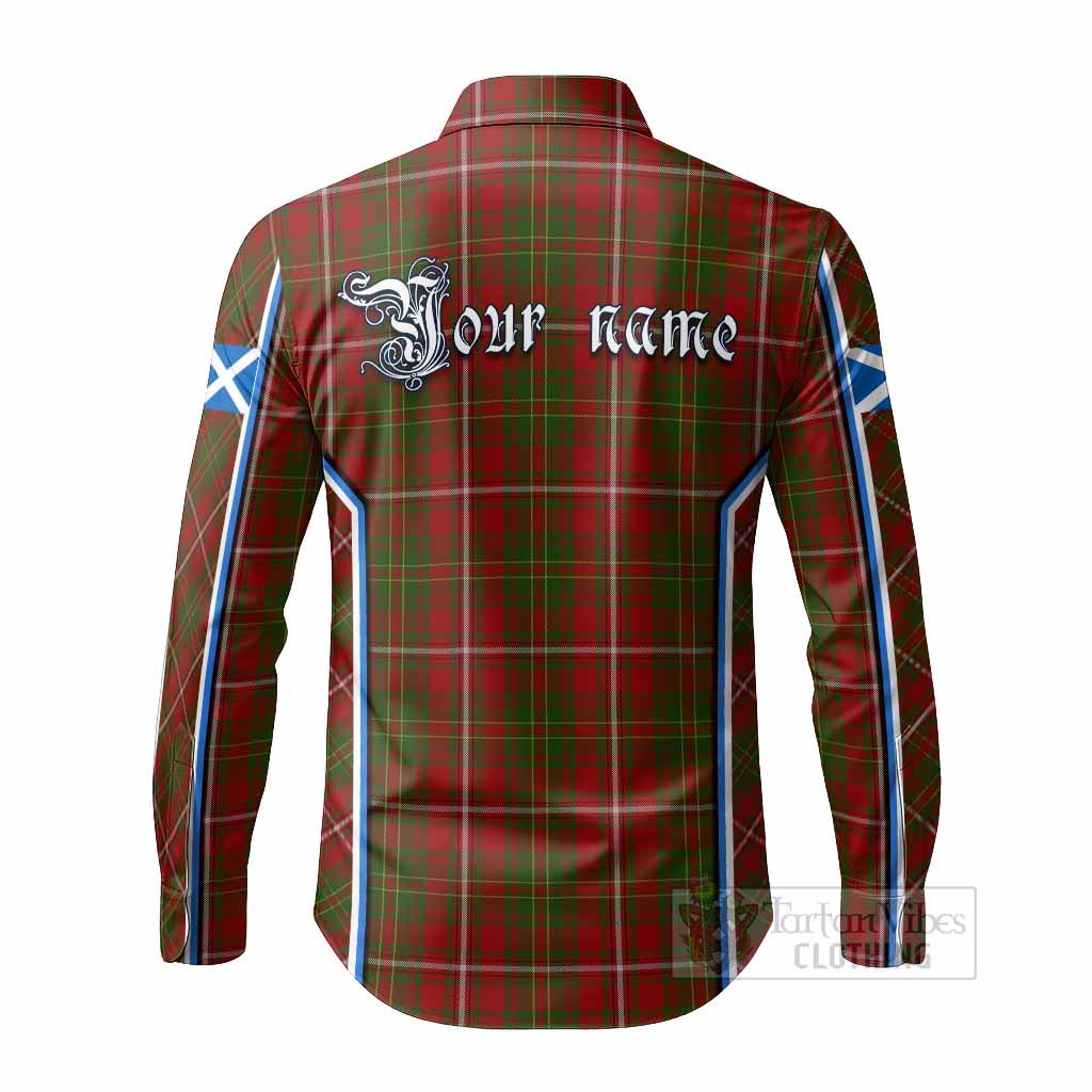 Hay Tartan Crest Long Sleeve Button Shirts Scotland Coat of Arm Flag Style - Tartan Vibes Clothing