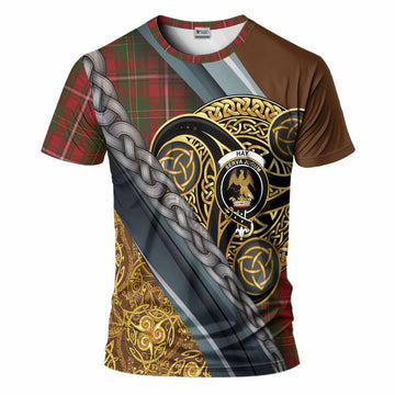 Hay Tartan Crest T-Shirt Scottish Triskele Celtic