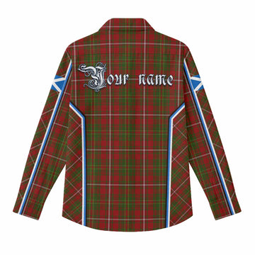 Hay Tartan Crest Women Casual Shirt Scotland Coat of Arm Flag Style