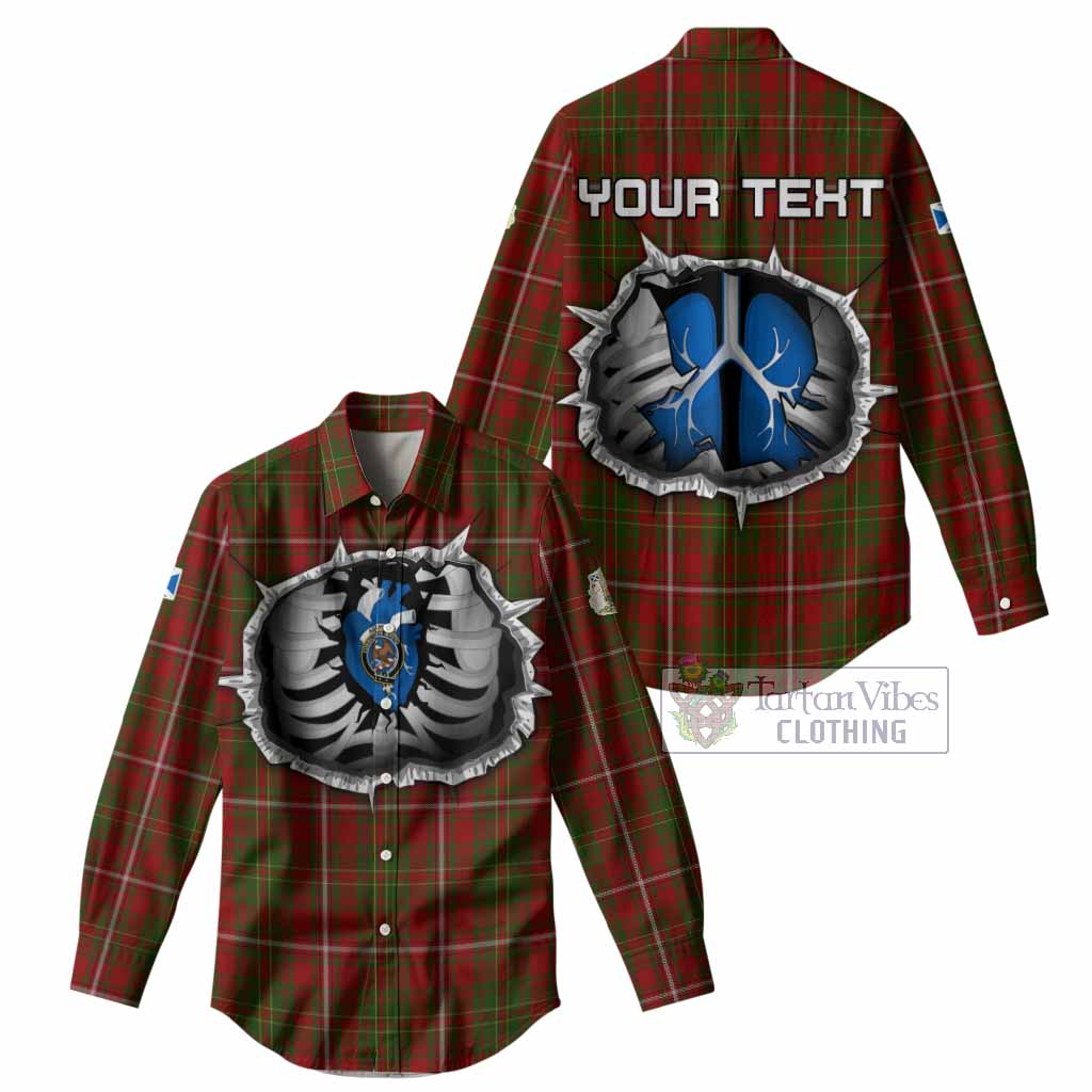 Hay Tartan Crest Women Casual Shirt Scotland In My Veins