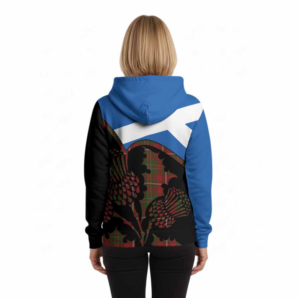 Hay Tartan Family Crest Hoodie Scotland Thistle Floral Flag Style