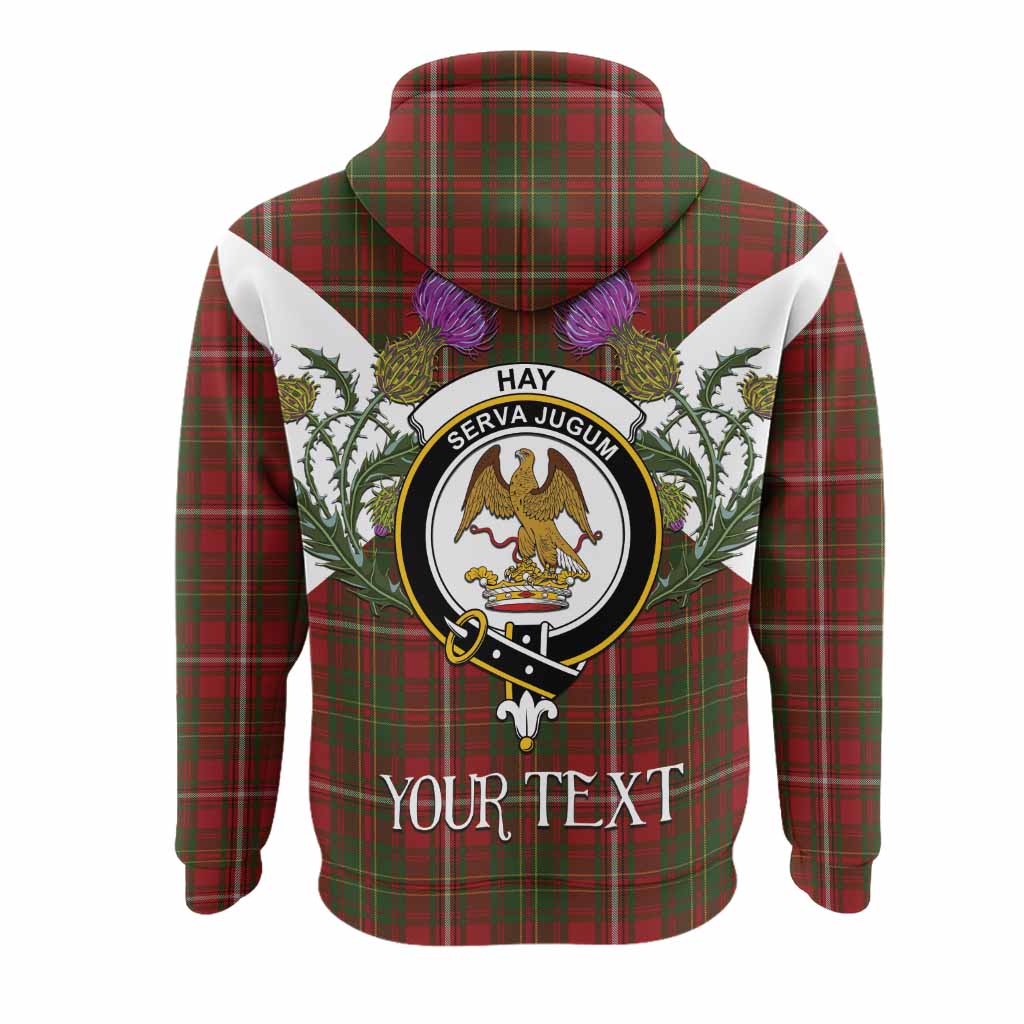 Hay Tartan Family Crest Hoodie Scottish Burns Night Thistle Floral