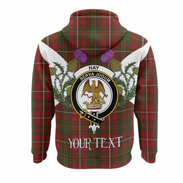 Hay Tartan Family Crest Hoodie Scottish Burns Night Thistle Floral