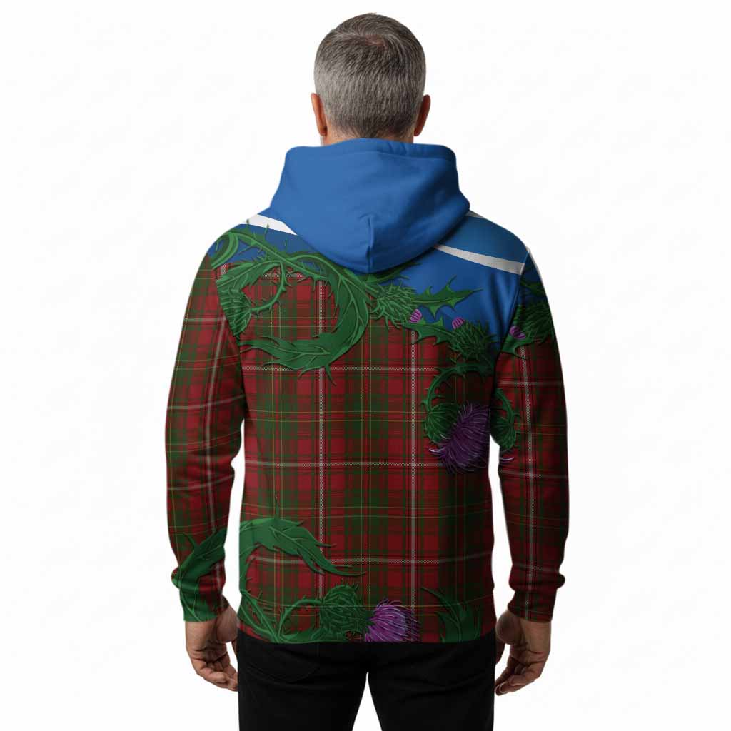 Hay Tartan Family Crest Hoodie Thistle in Minimalism