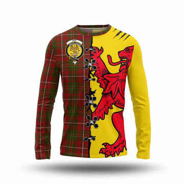 Hay Tartan Family Crest Long Sleeve T-Shirt Lion Rampant Honor - Tartan Vibes Clothing