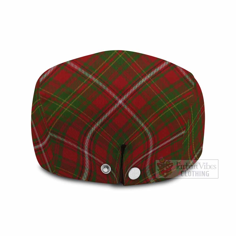 Hay Tartan Flat Cap, Jeff Cap Cross Style with Family Crest - Tartan Vibes Clothing