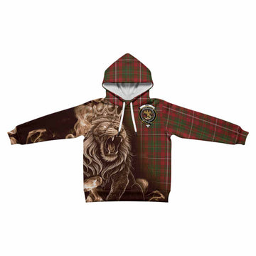 Hay Tartan Kid Hoodie Roaring Lion Heritage