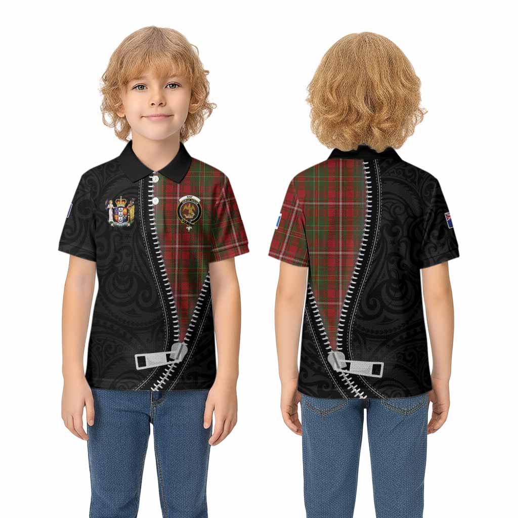 Hay Tartan Kid Polo Shirt New Zealand Pattern Unique Zipper Stylized