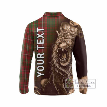 Hay Tartan Long Sleeve Polo Shirt Roaring Lion Heritage