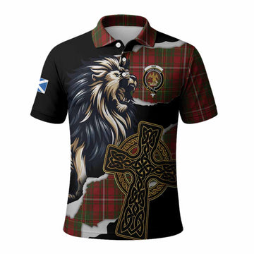 Hay Tartan Scottish Polo Shirt Lion Celtic Heritage