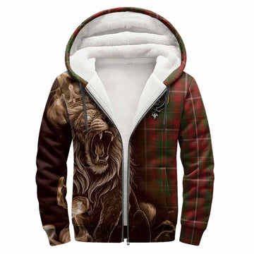 Hay Tartan Sherpa Hoodie Roaring Lion Heritage