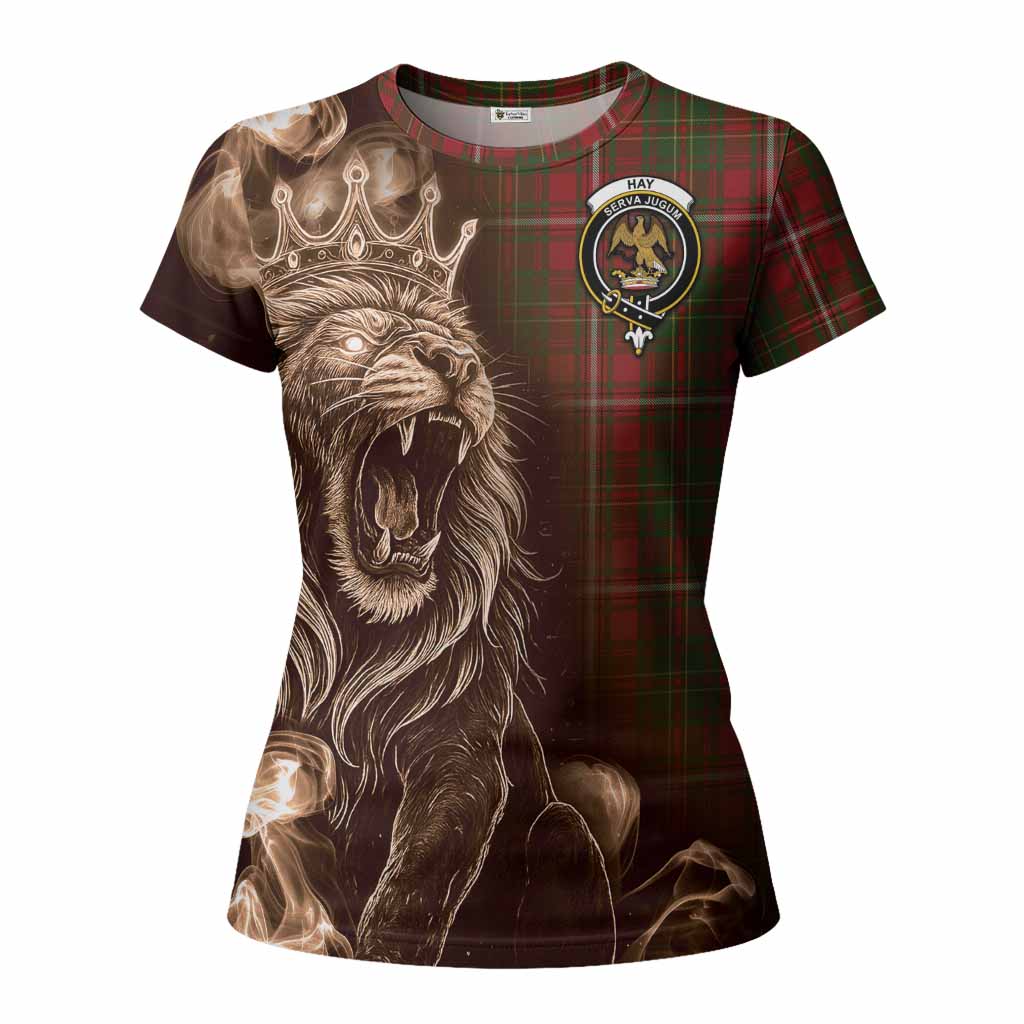 Hay Tartan Women T shirt Roaring Lion Heritage