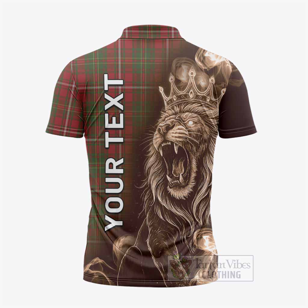 Hay Tartan Zipper Polo Shirt Roaring Lion Heritage