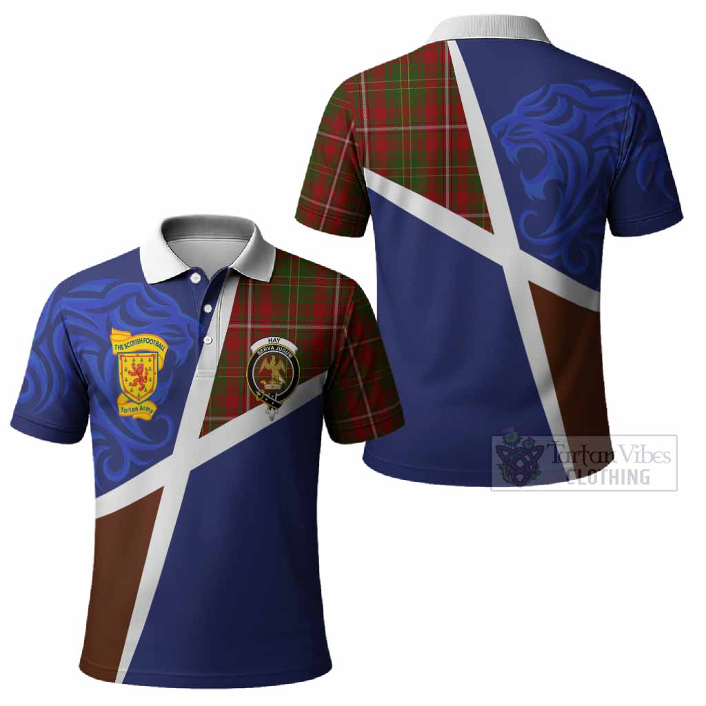 Hay The Scottish Football Crest Polo Shirt Lion-Tartan Army