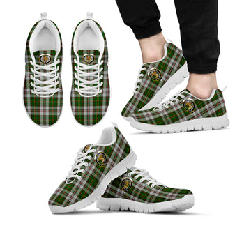 Hay White Dress Tartan Sneakers with Family Crest