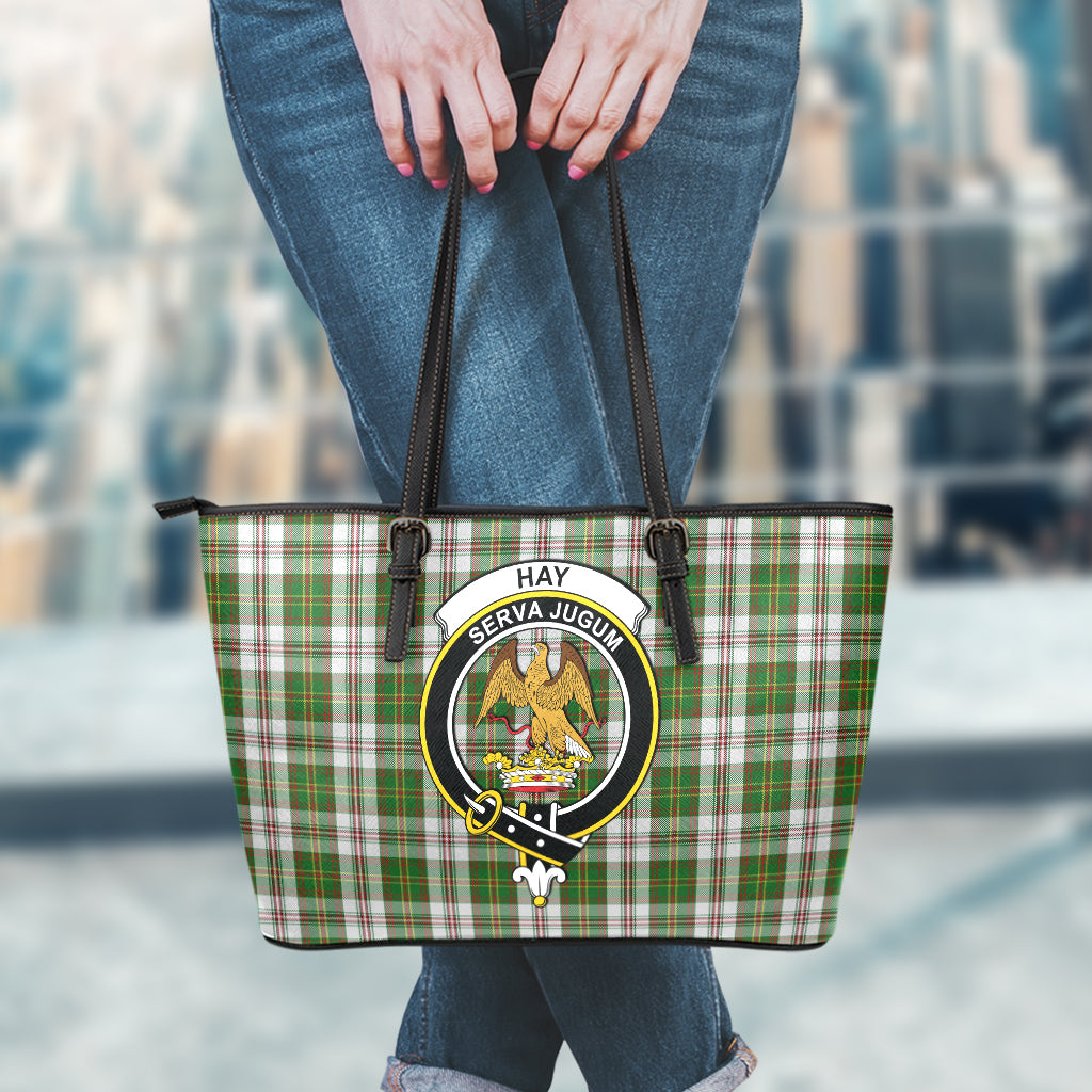 hay-white-dress-tartan-leather-tote-bag-with-family-crest