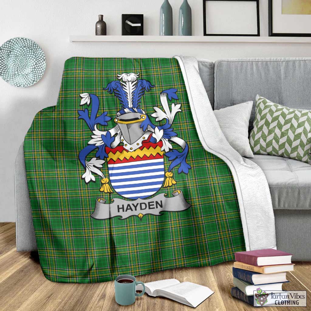 Hayden Irish Clan Tartan Blanket with Coat of Arms - Tartan Vibes Clothing