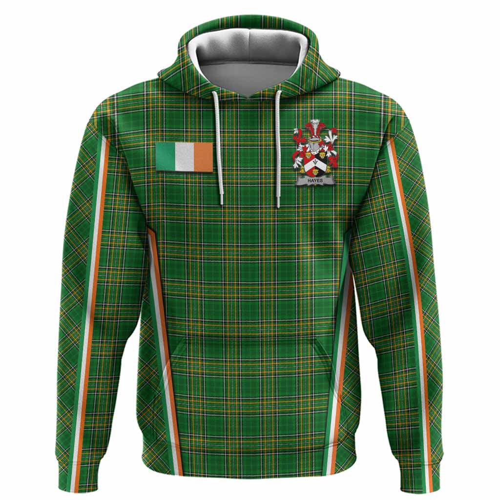 Hayes Irish Clan Coat of Arm Tartan Hoodie Flag Style