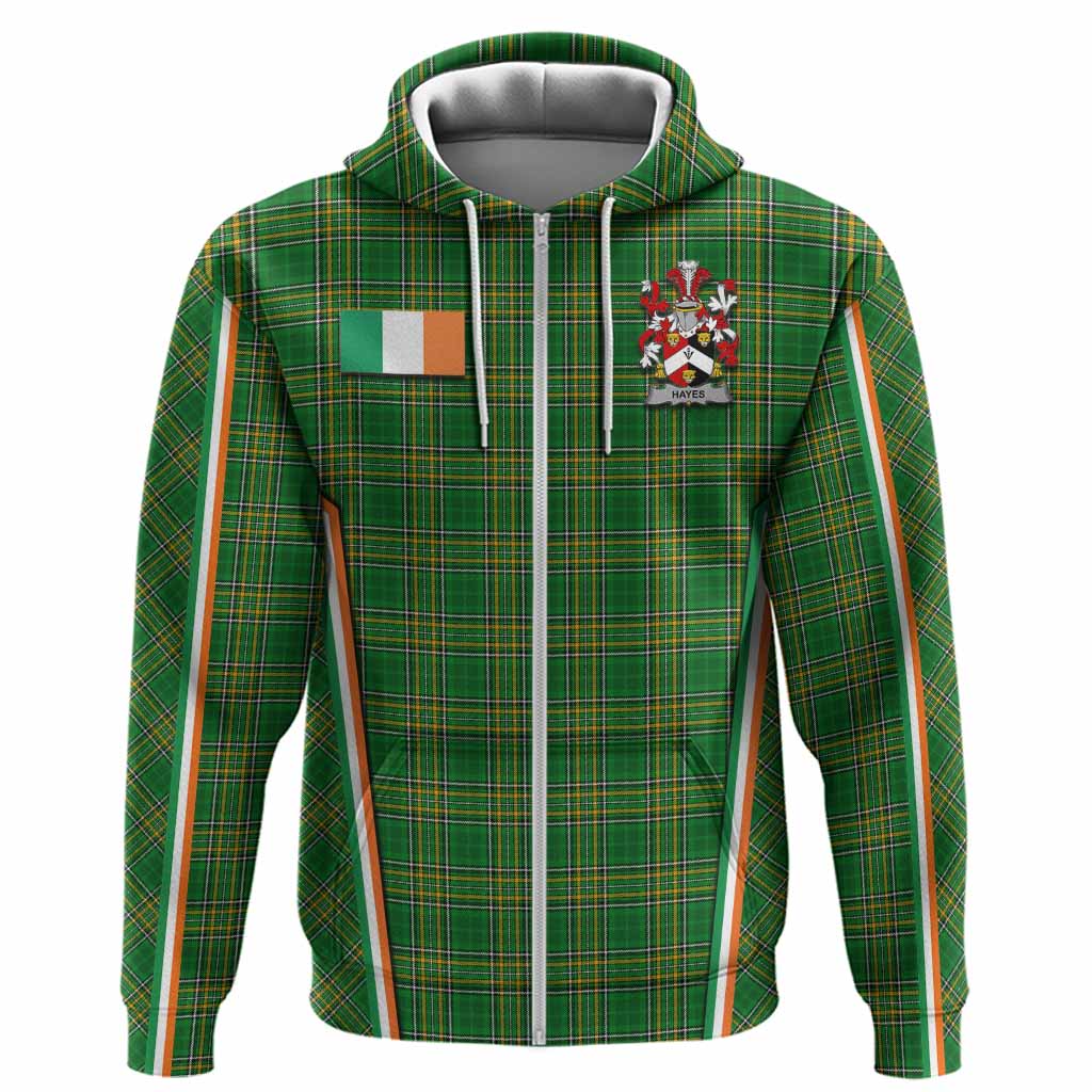 Hayes Irish Clan Coat of Arm Tartan Hoodie Flag Style