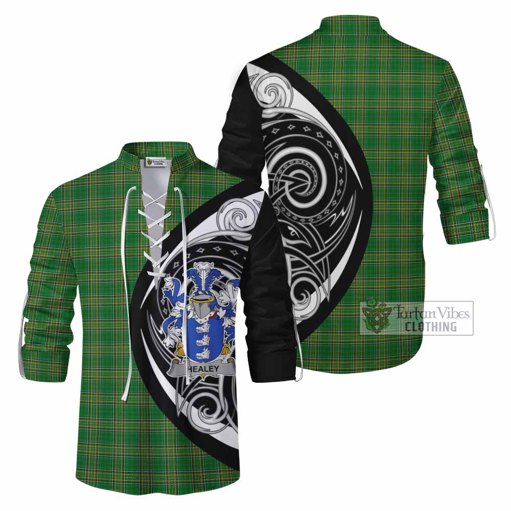 Healey Irish Clan Ghillie Kilt Shirt Celtic Circle Style - Tartan Vibes Clothing