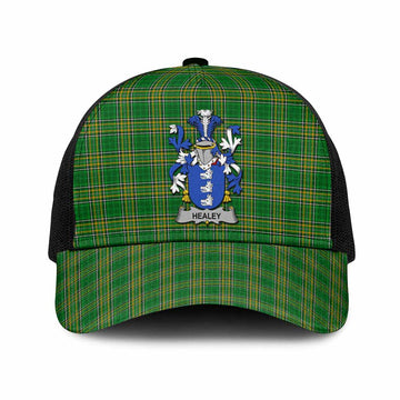 Healey Irish Coat of Arms Tartan Mesh Trucker Cap