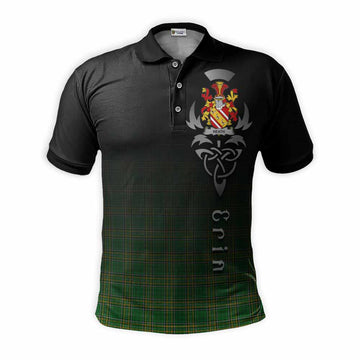 Heath Irish Clan Polo Shirt with Coat of Arms Erin Go Bragh Celtic Inspired Kid - Tartan Vibes Clothing