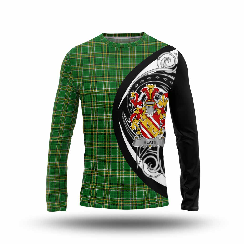 Heath Irish Clan Long Sleeve T-Shirt Celtic Circle Style Unisex - Tartan Vibes Clothing