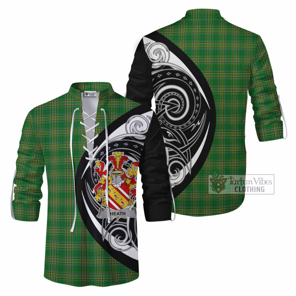 Heath Irish Clan Ghillie Kilt Shirt Celtic Circle Style - Tartan Vibes Clothing