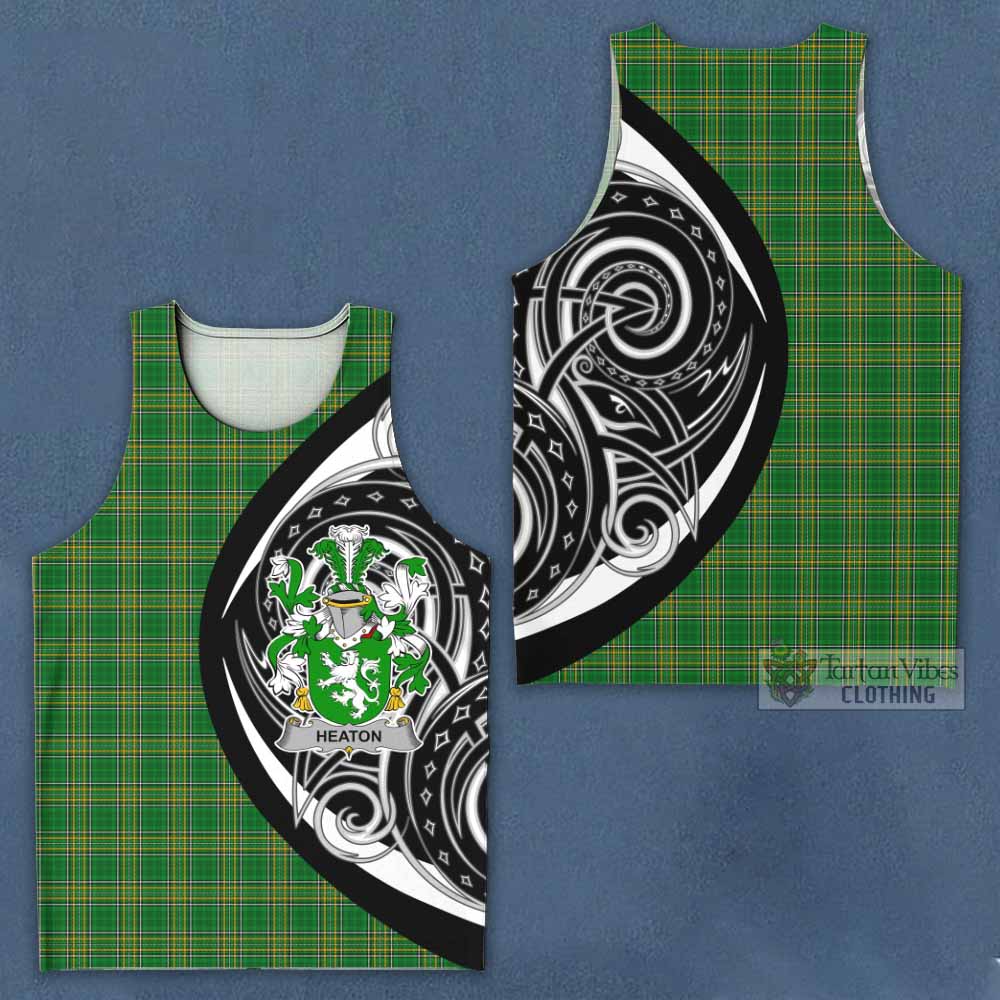 Tartan Vibes Clothing Heaton Irish Clan Men's Tank Top Celtic Circle Style