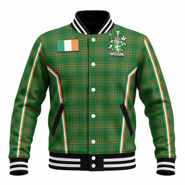 Heaton Irish Clan Coat of Arm Tartan Baseball Jacket Flag Style