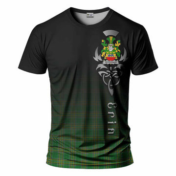 Tartan Vibes Clothing Heffernan Irish Clan T-Shirt with Coat of Arms Erin Go Bragh Celtic Inspired
