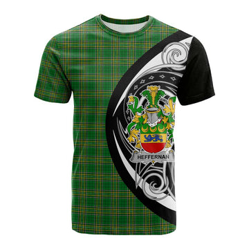 Heffernan Irish Clan Cotton T-shirt Celtic Circle Style