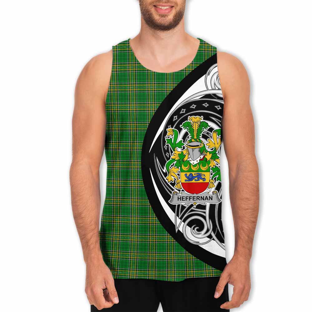 Tartan Vibes Clothing Heffernan Irish Clan Men's Tank Top Celtic Circle Style
