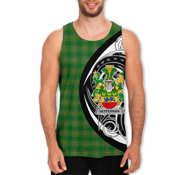 Tartan Vibes Clothing Heffernan Irish Clan Men's Tank Top Celtic Circle Style