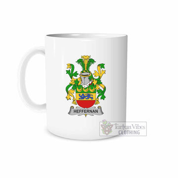 Tartan Vibes Clothing Heffernan Irish Clan Coat of Arms Ceramic Mug
